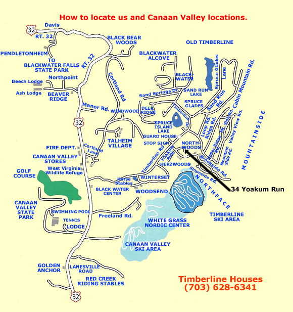 Map of Northface properties